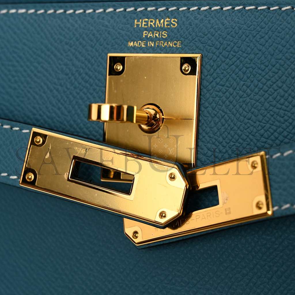 H**mes master epsom kelly sellier 28 new blue jean (28*22*10cm)